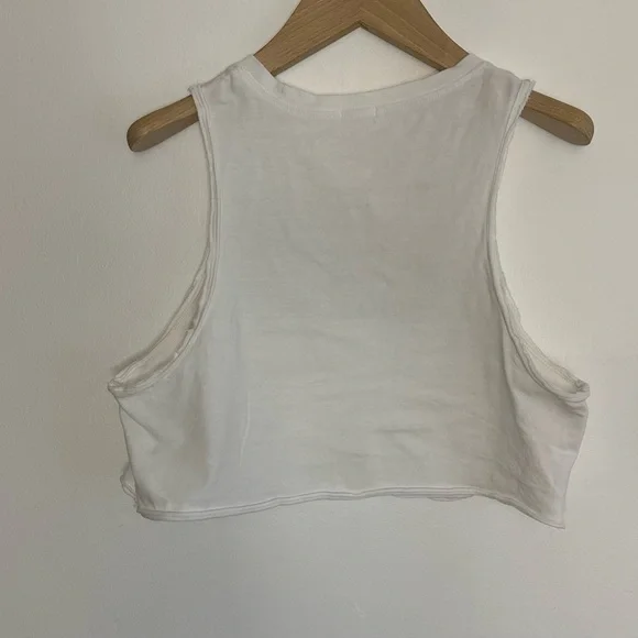 Garage Crop Top Bundle (2) Pink Camisole S + White Los Angeles Tank M - Picture 5 of 5
